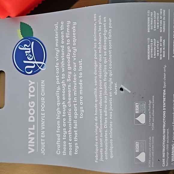 DOG HERSHEY'S VINYL DOG TOYS - Picture 4 of 4